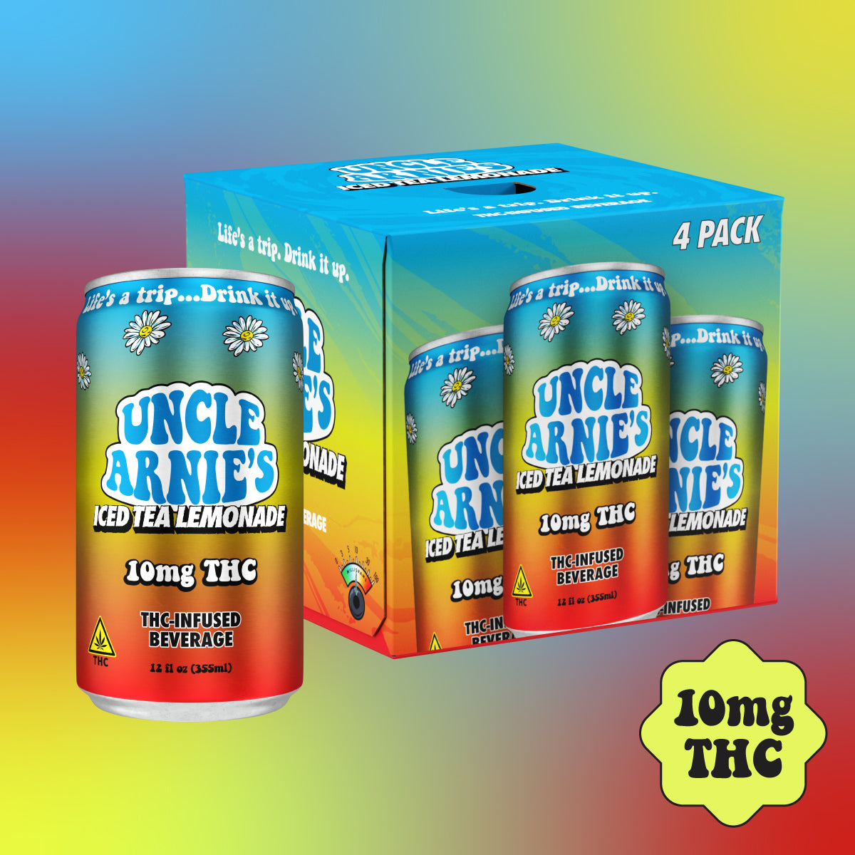 Classic THC Drinks | 3mg-10mg Cannabis Beverages | Uncle Arnie's